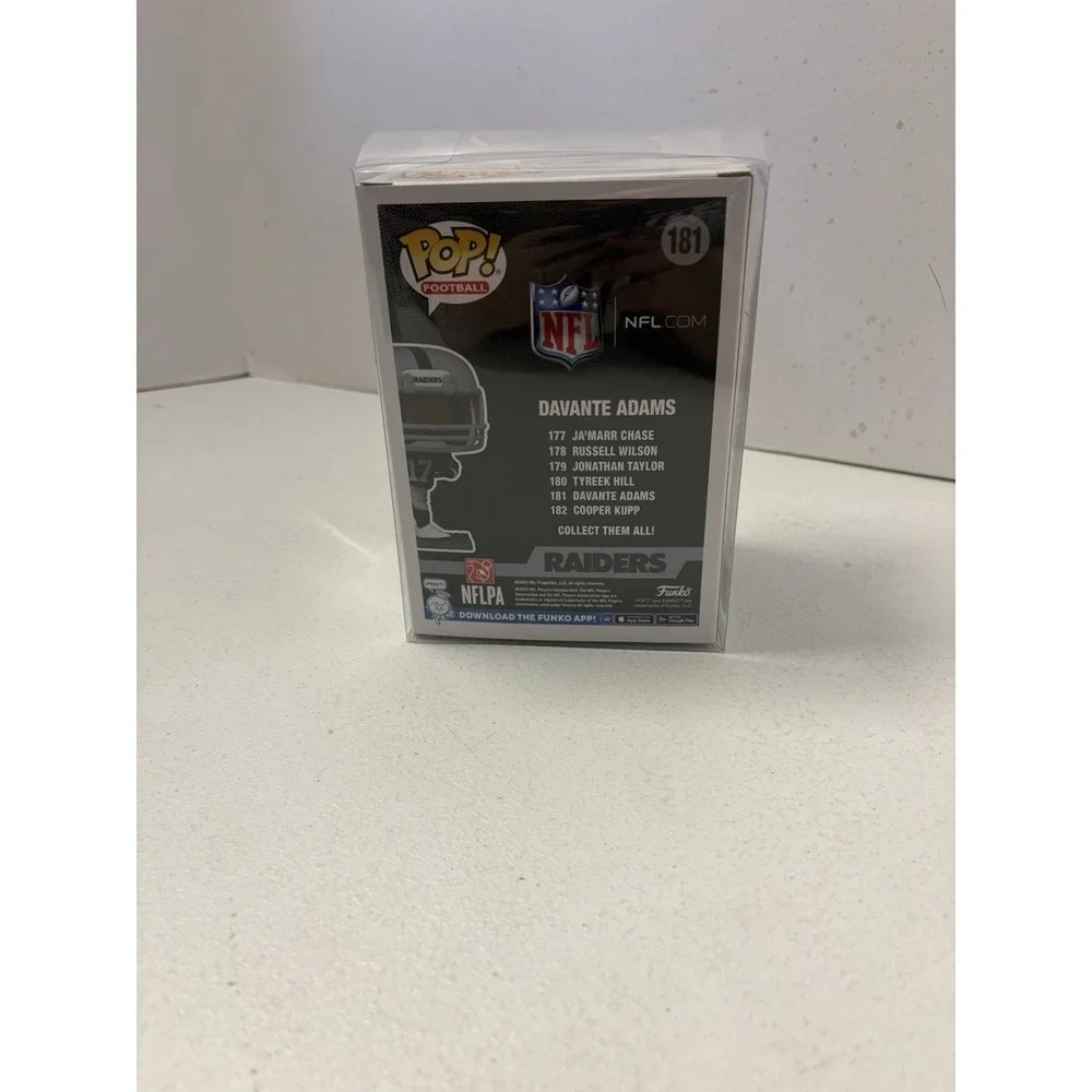 Funko‎ Pop NFL Las Vegas Raiders Davante Adams Figure # 181 w/ Protector